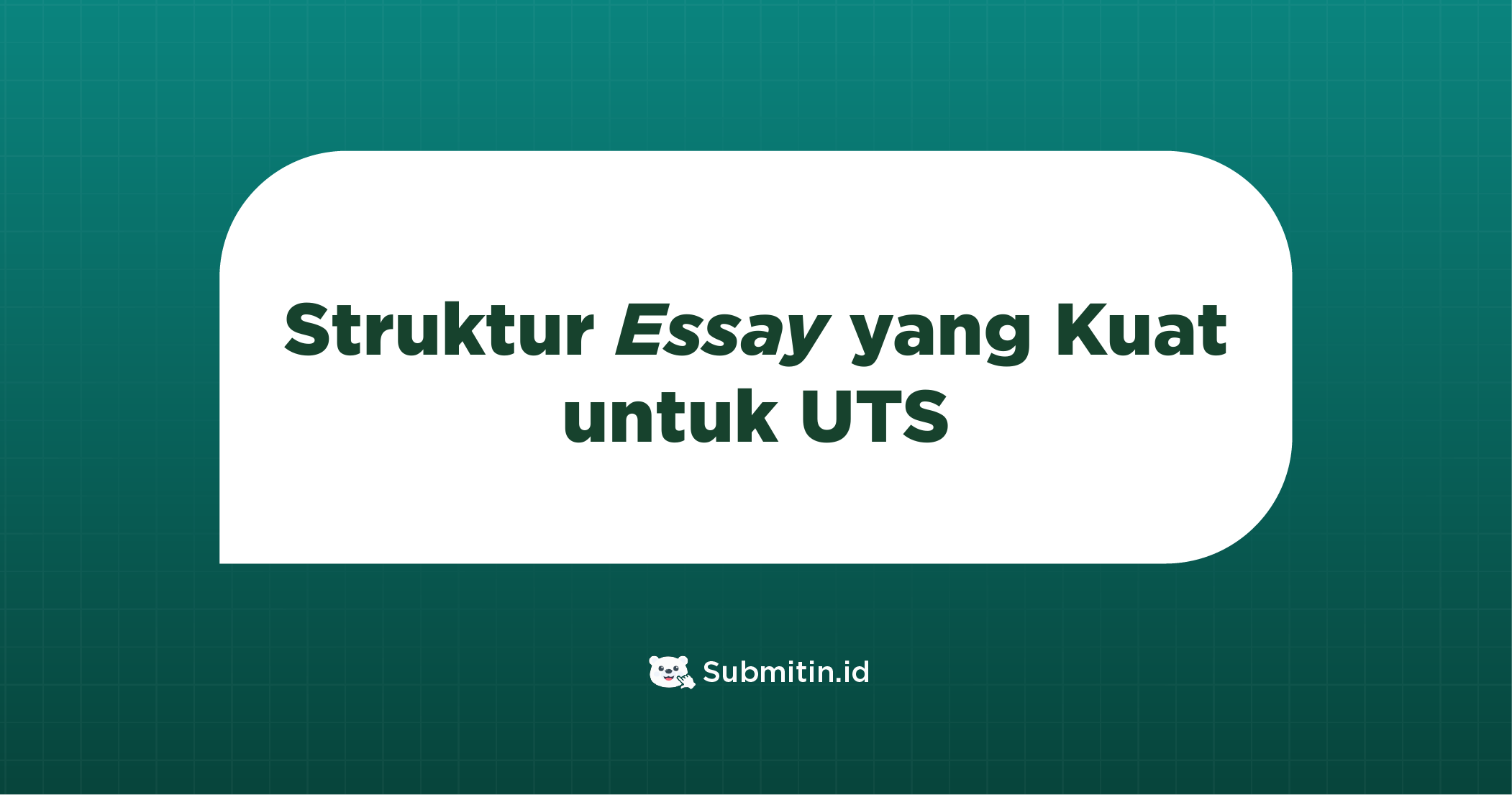 Ilustrasi mahasiswa menyusun essay untuk tugas UTS